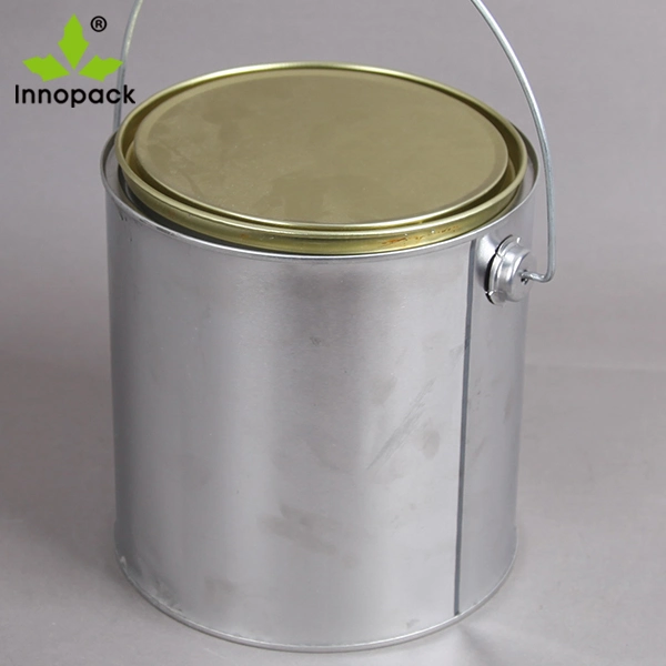 Metal Gallon Paint Tin Can With Lever Lid