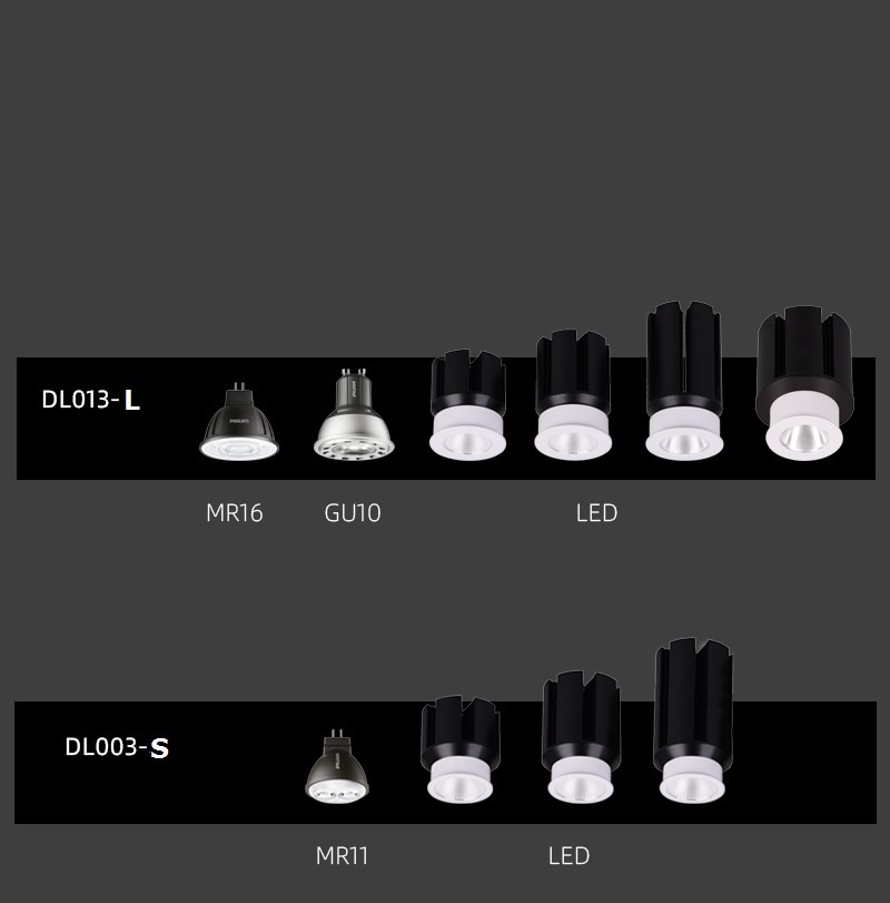 GU10 LED Ldownlight Frame GU10 Downlight Fixture MR11 Downlight Housing for MR16 GU10 GU10 LED LED Downlight GU10 Frame for GU10 LED Frame Anti Glare Downlight