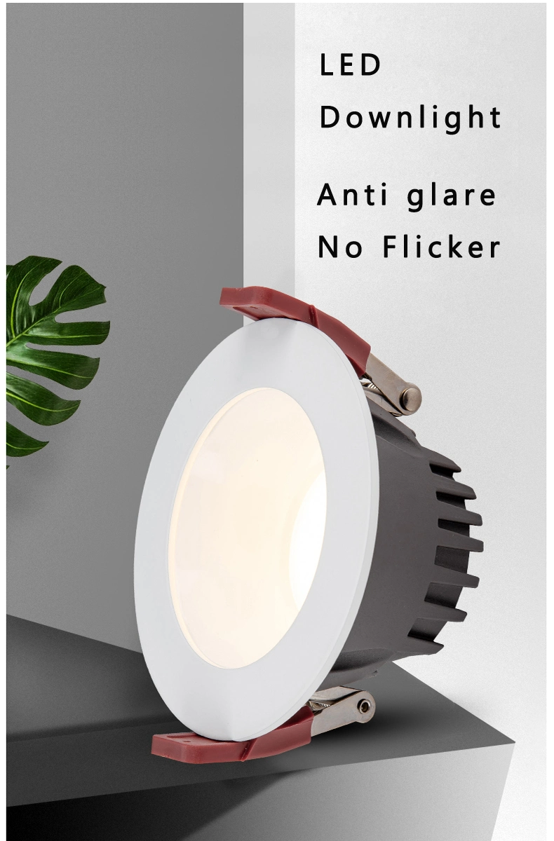 Aluminum Anti Glare LED Downlight 10W