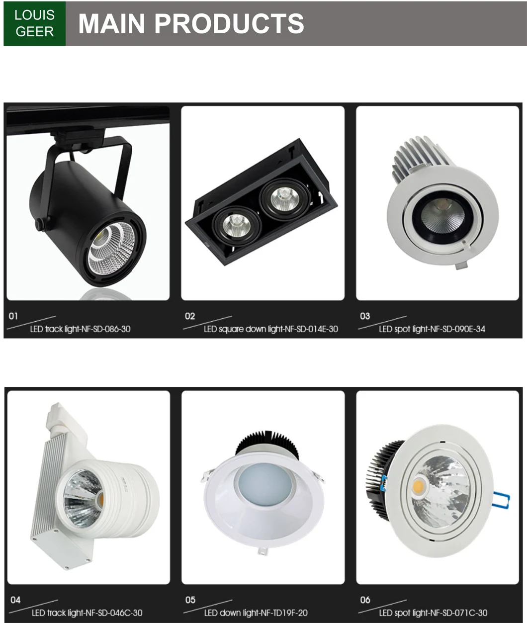 Wholesale 3 Years Warranty Aluminum LED Kitchen Lights 45W LED Down Light Slim Fixture