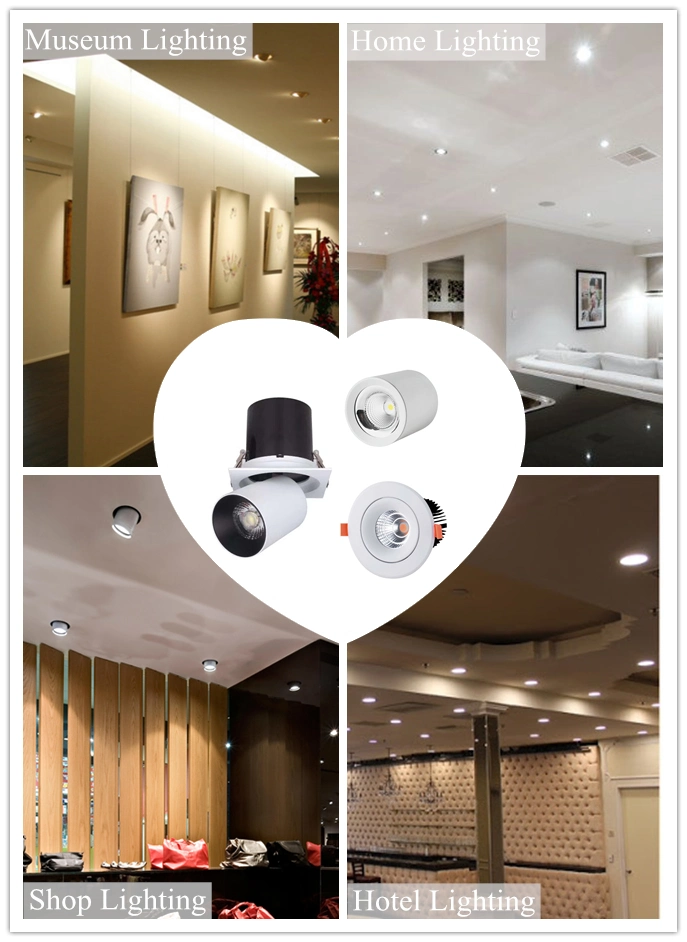 Adjustable Residential LED Spotlight Ce RoHS Ceiling Downlight 20W for Shopping Malls