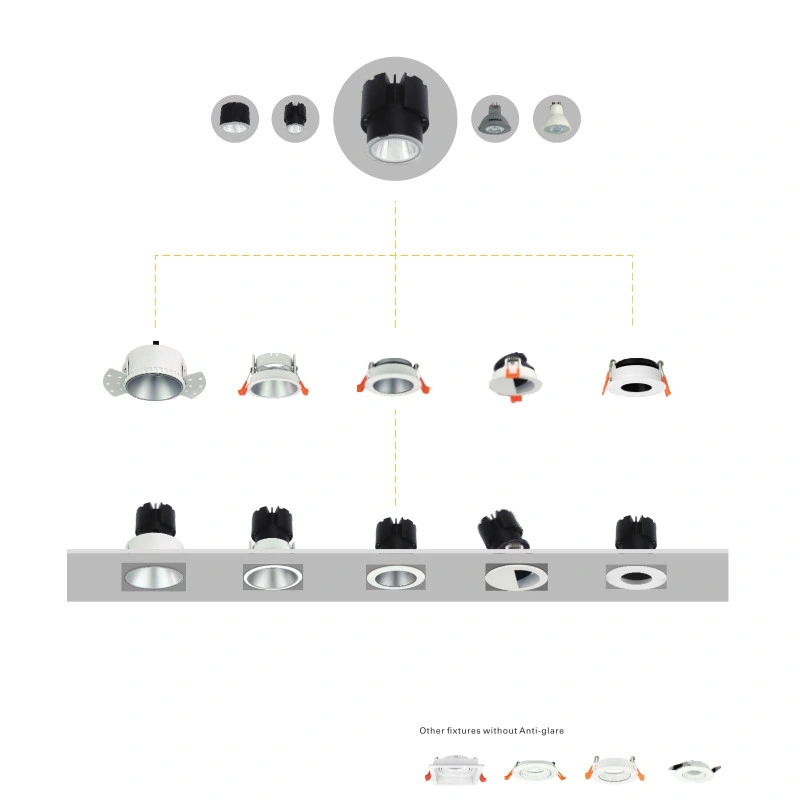 Modular LED Downlight 9W Ceiling Light LED Sopt Light COB LED Downlight