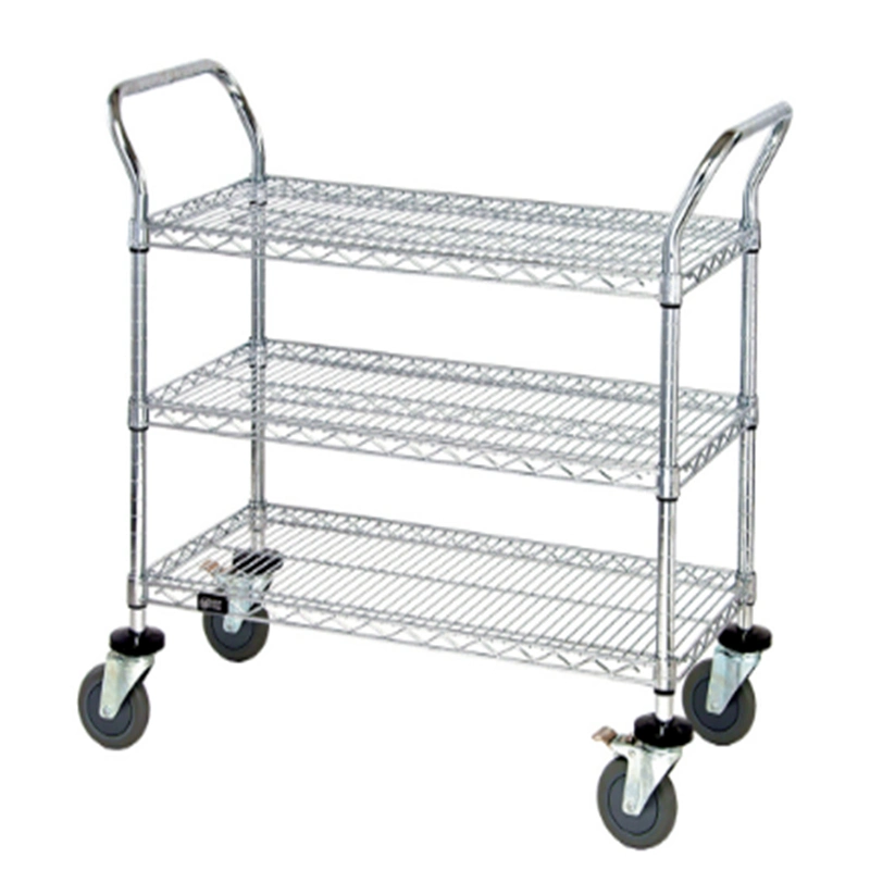 3-Tier Heavy Duty Stainless Steel Material Distribution Trolley