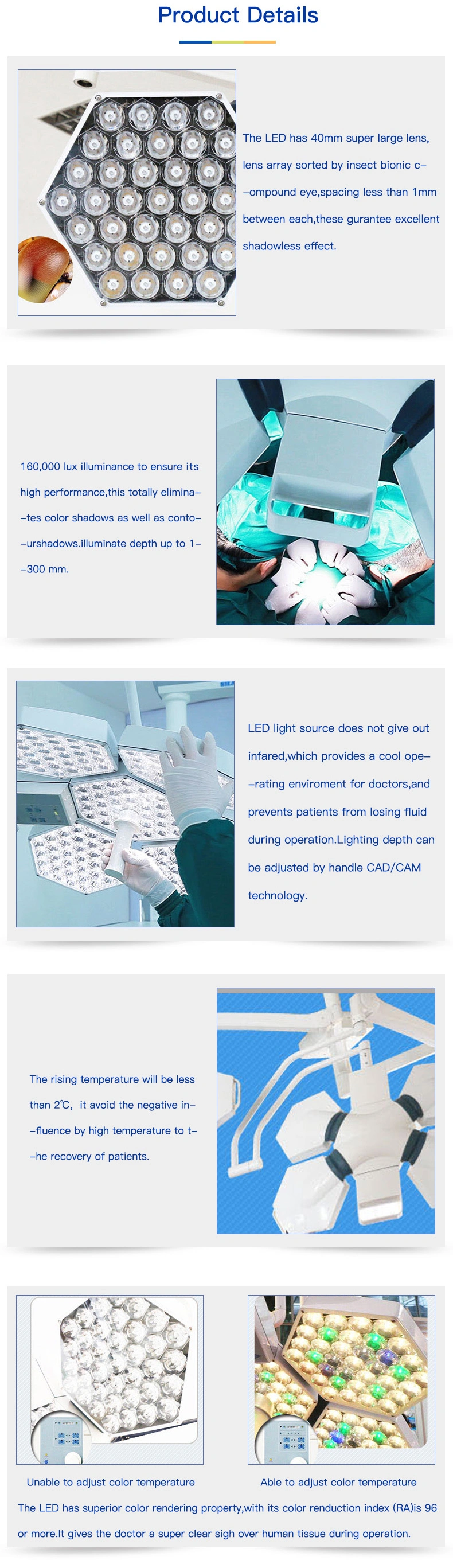 Hospital Equipment Surgical Room Emergency LED Lamps (SY02-LED3E)