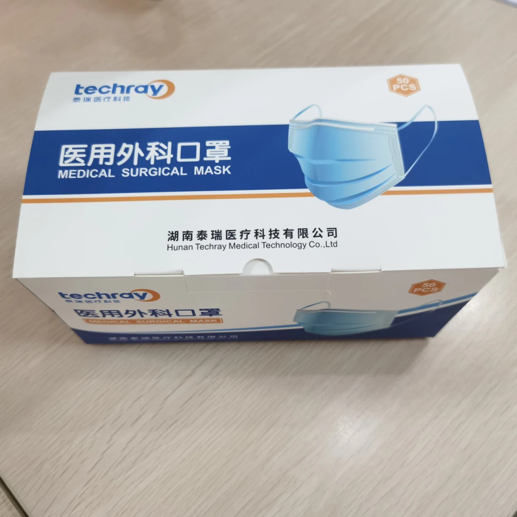 Techray Brand Medical Surgical Mask Supplier for Medical Use in Hospital