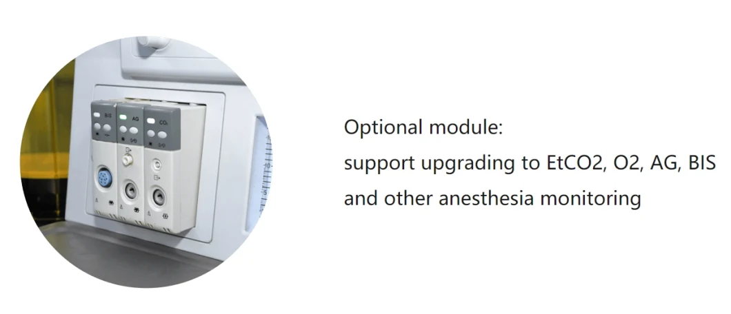 Medical Device Top Grade Trolley Anesthesia Machine with Workstation