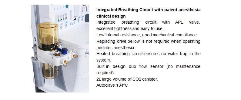 Medical Surgical Trolley Mobile Anesthesia Machine with Vaporizer