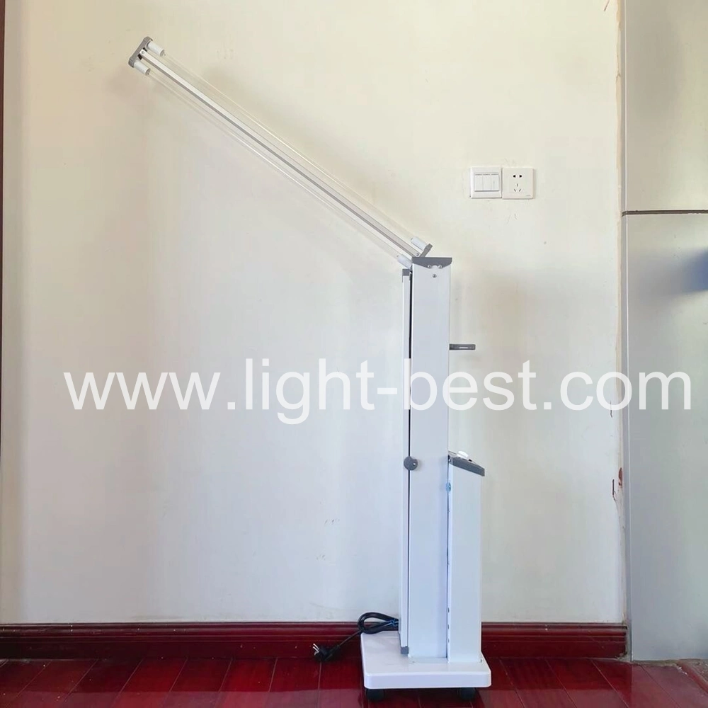 36W UV Lamp Trolley UV Disinfection Mobile Cart with Double Tube Medical Sterilization Equipment