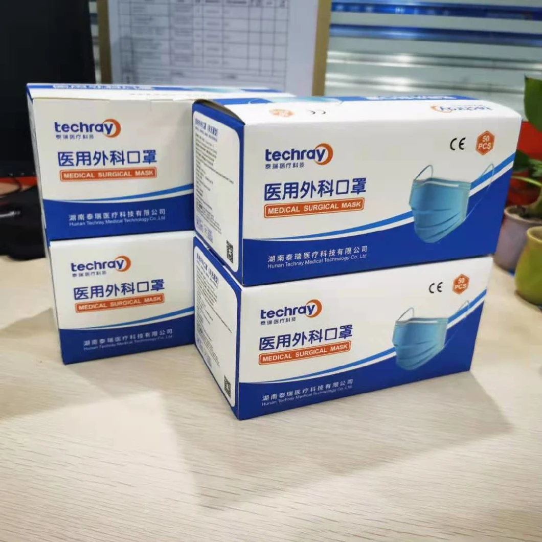 Techray Brand Medical Surgical Mask Supplier for Medical Use in Hospital