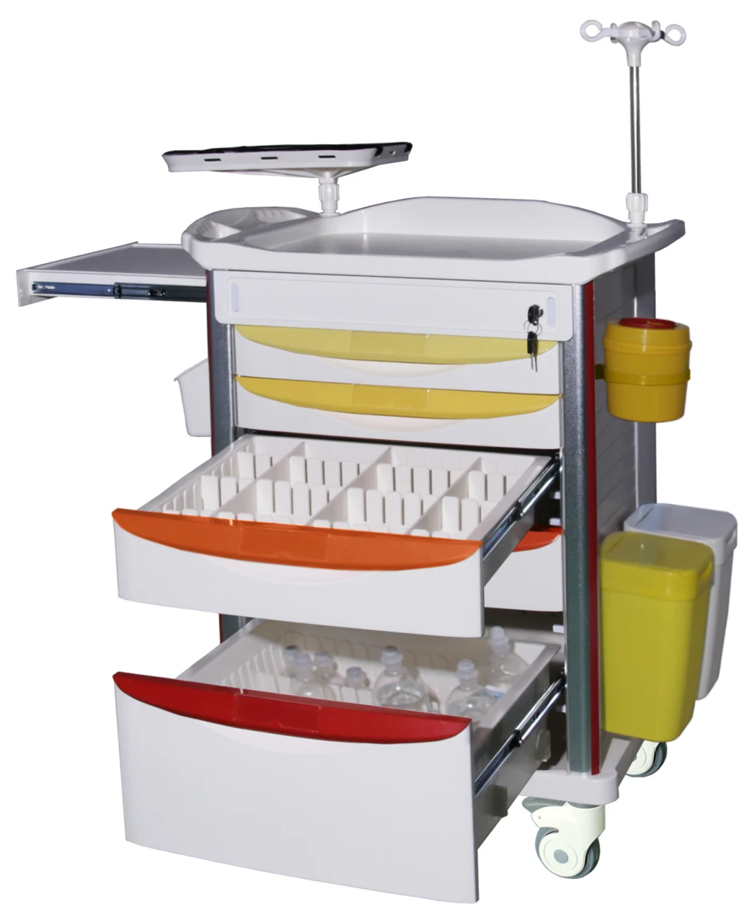 Mn-Ec007 Crash Cart Hospital Furniture Patient Trolley