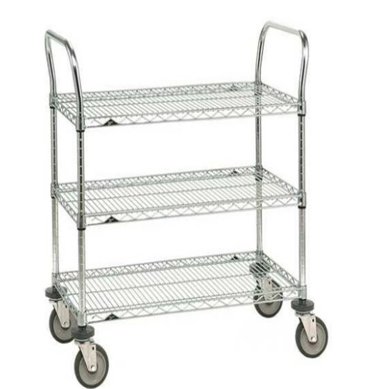 3-Tier Heavy Duty Stainless Steel Material Distribution Trolley