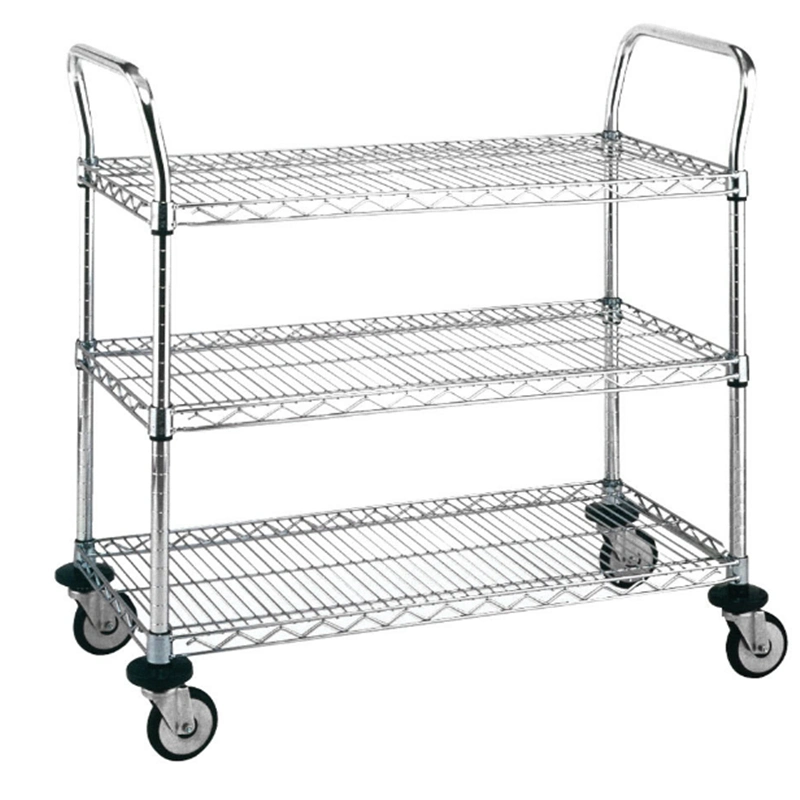 3-Tier Heavy Duty Stainless Steel Material Distribution Trolley