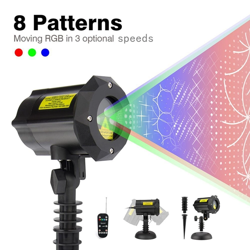 Outdoor Christmas Projector with Cosmic Patterns Effect for Christmas Garden Laser Light