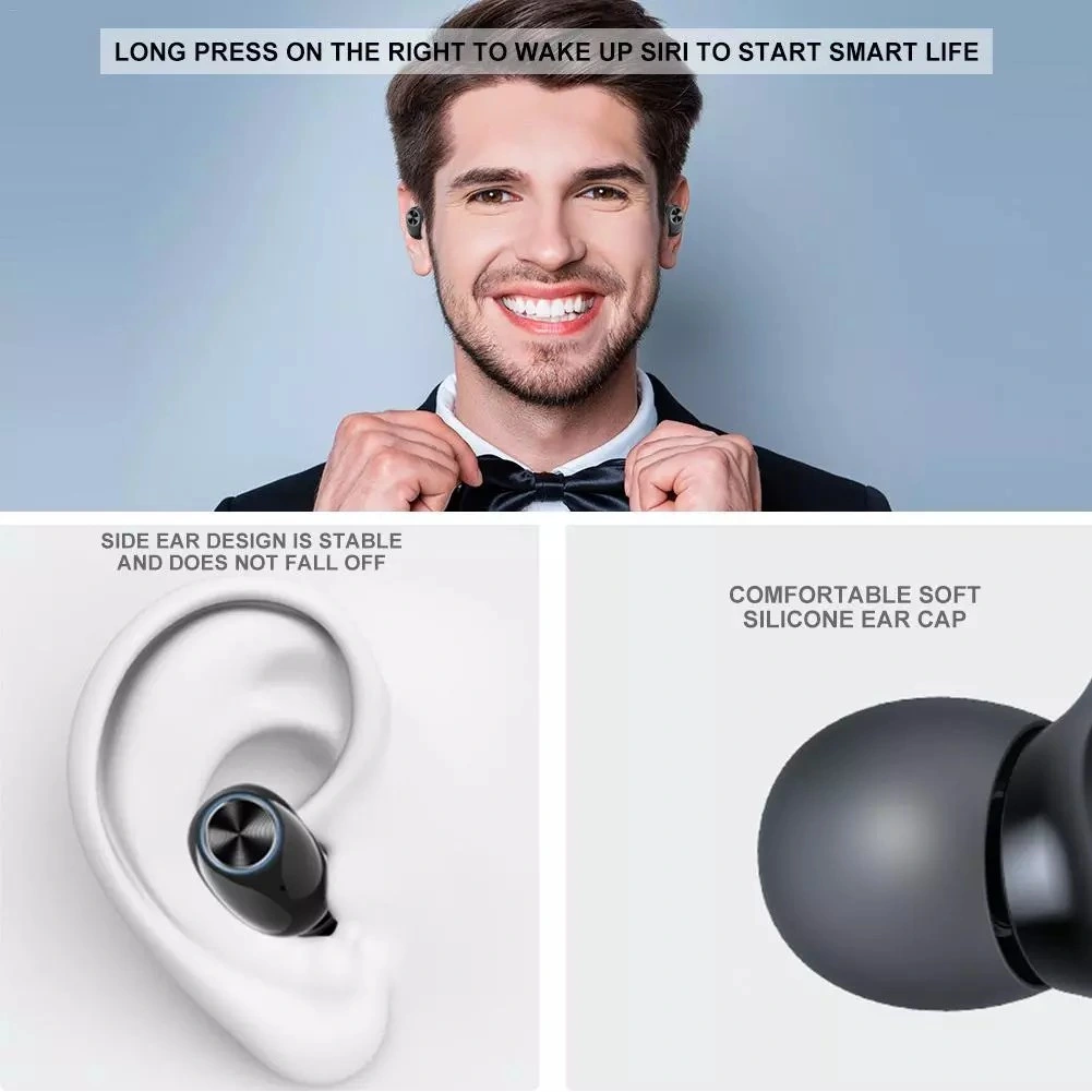 Wireless Sports Earphones, with Mic Bluetooth 5.0 HD Stereo Sweatproof Earbuds