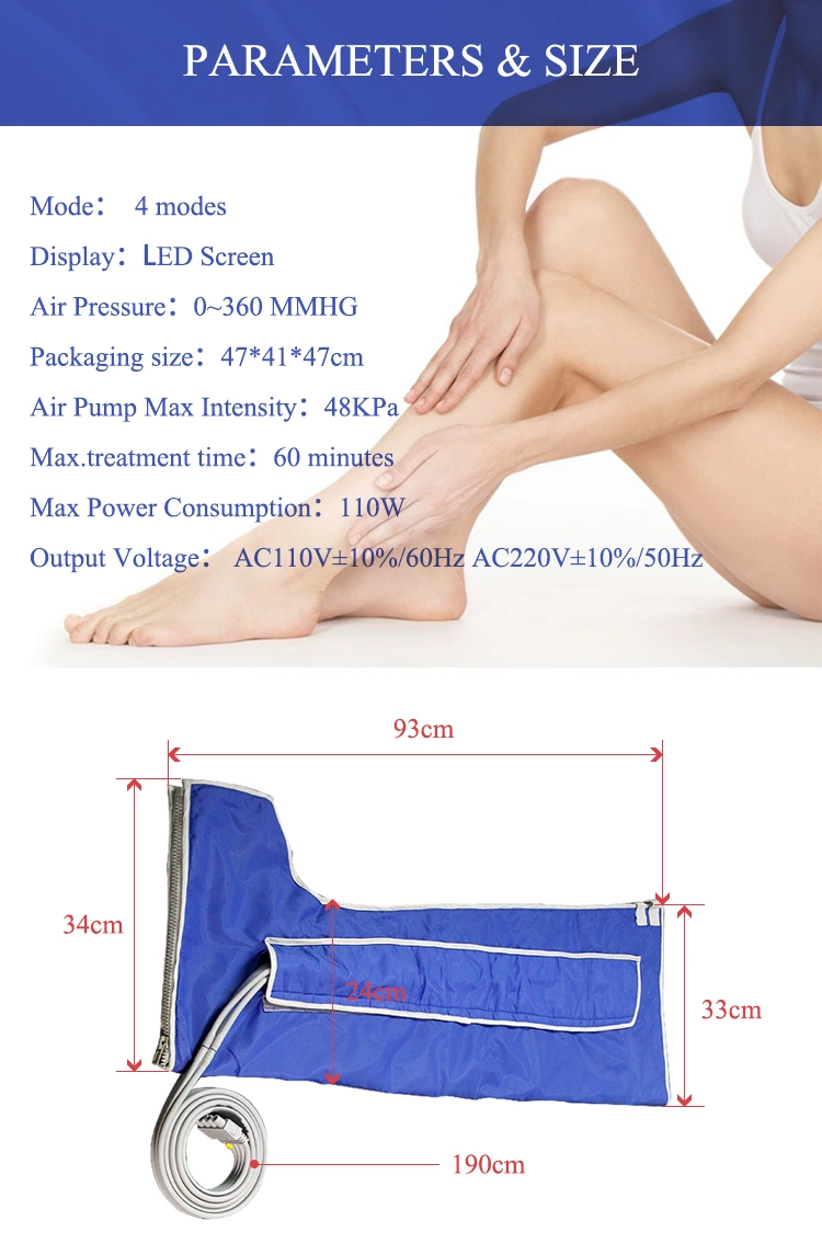 Infrared Lymph Drainage Pressotherapy Leg Massage Equipment