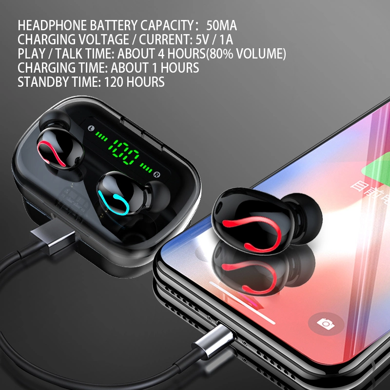 2021 New Qcc5124 Chip -35dB Noise Cancelling Tws Earbuds Earphones, Wireless Earbuds Anc Wireless Earbuds