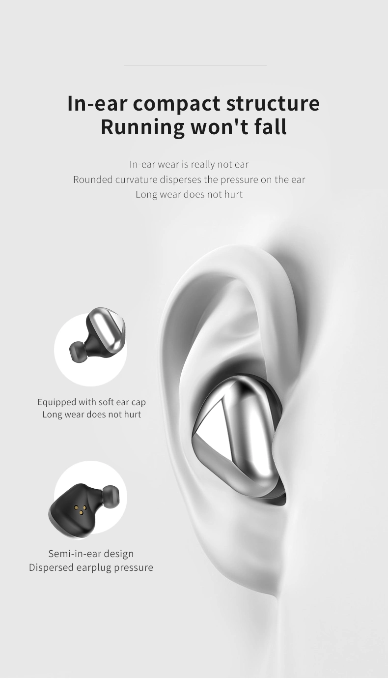 HiFi 6D Stereo Bluetooth 5.0 Tws Wireless Headphones Ipx6 Waterproof Headset Handfree Sport Bluetooth Earphone