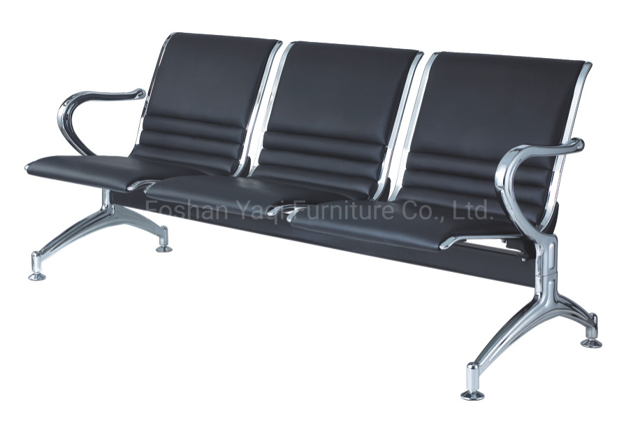 Pupular PU Leather Cushion Hospital Chair Waiting Room Chair Airport Chair (YA-25A)