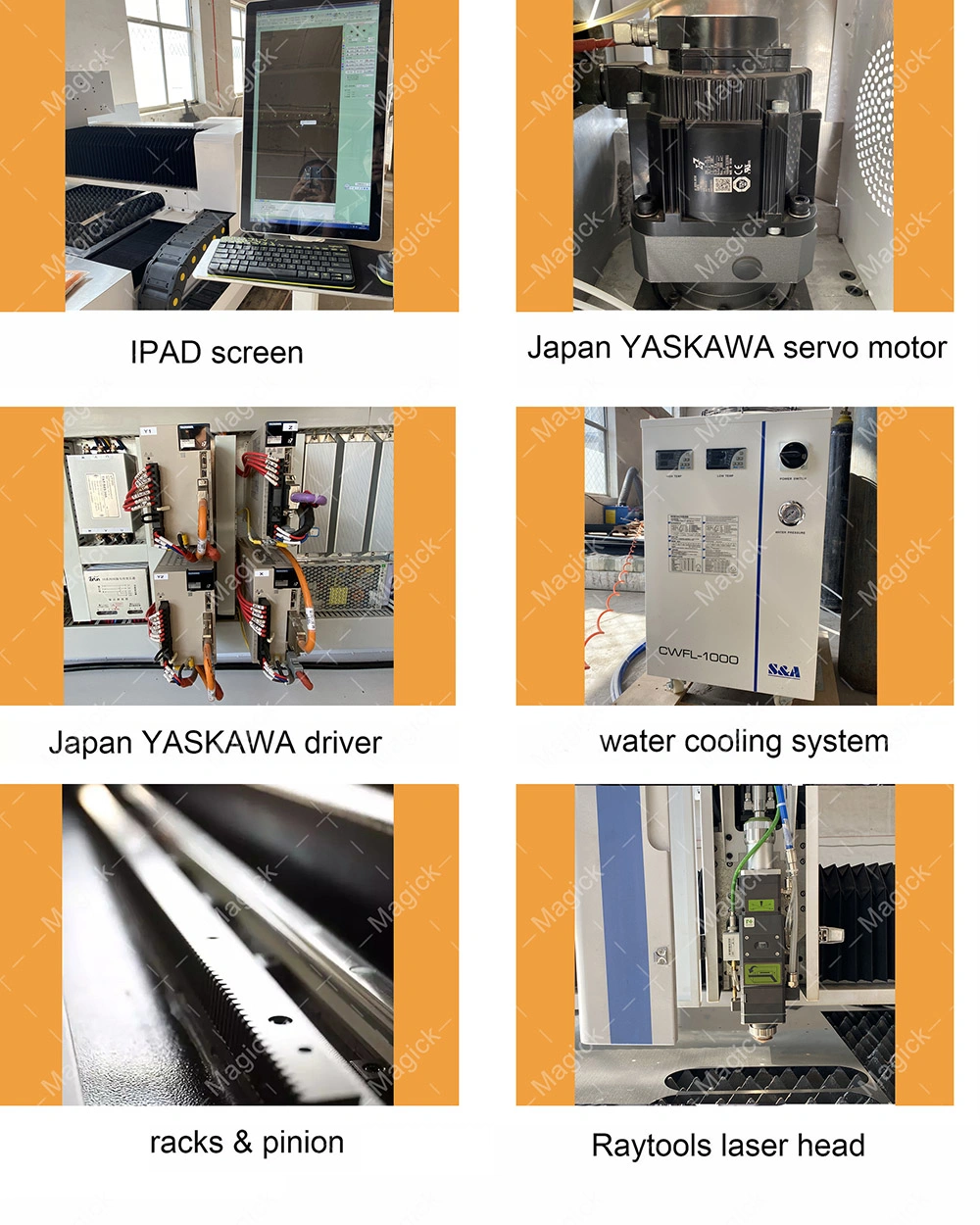 Enclosed 1000W 2000W 3000W Laser Cutting Machine Fiber Cutter