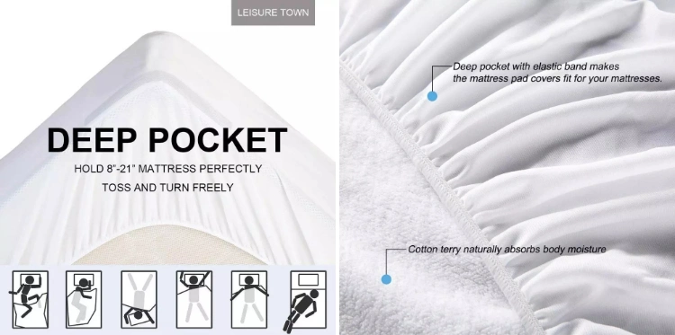 Good Price Quality King Size Bed Baby Terry Mattress Protector
