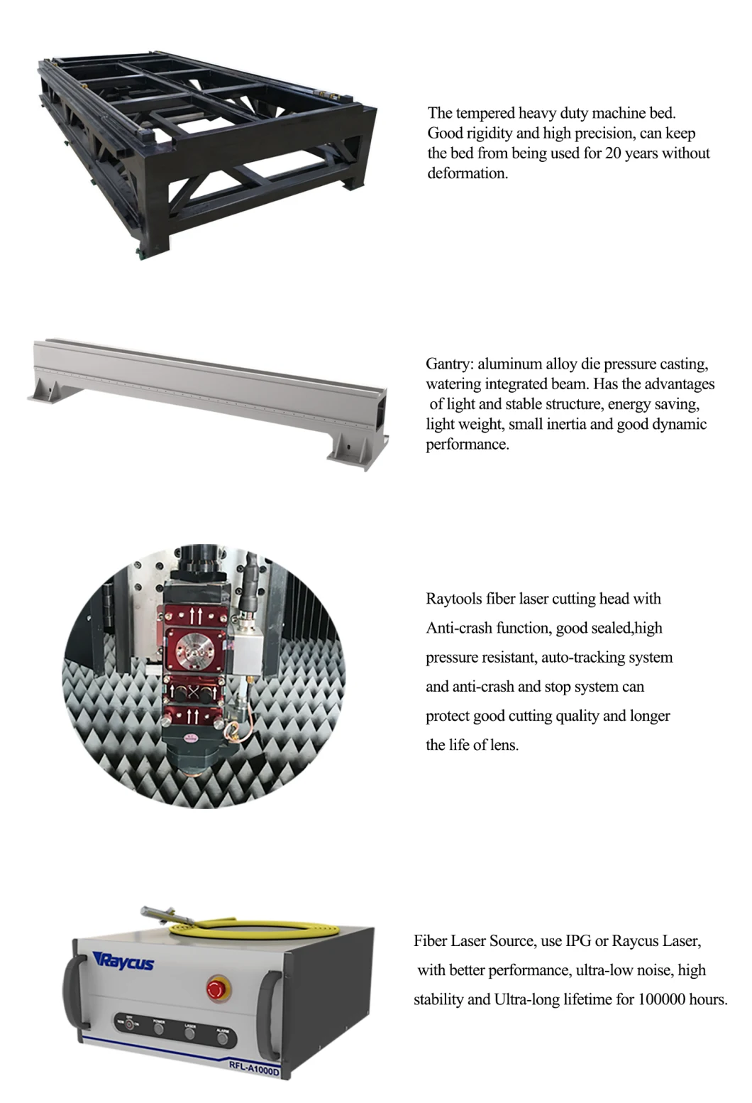 High Power Laser Cutting Machine Stainless Sheet Metal CNC Laser Cutter Price