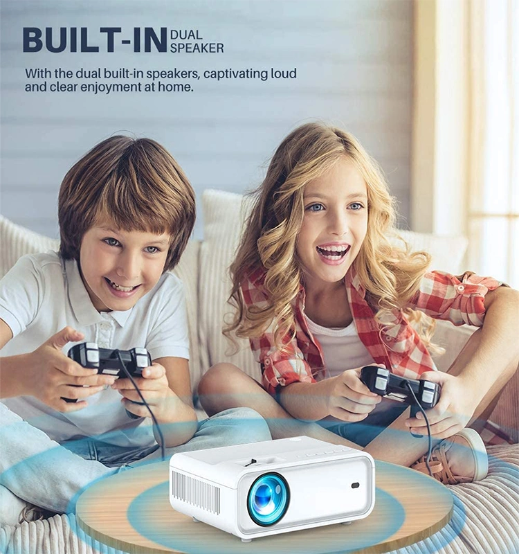 720p HD LCD Multimedia LED Smart Mobile Home Theater Mini Video Projector in Stock