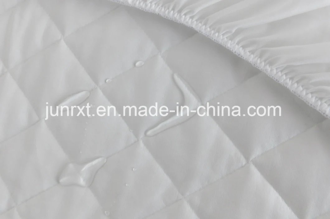Organic Cotton Waterproof Fitted Crib Cover - Natural Baby Crib Mattress Cover & Protector - Unbleached
