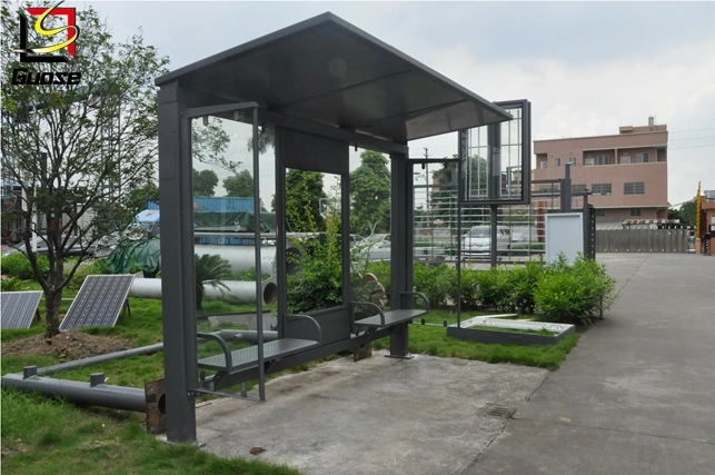 Bookshelf Style Smart Bus Shelter with Convenient Bookstore