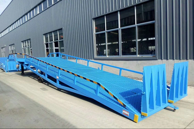 Fixed Warehouse Hydraulic Yard Loading Dock Ramp 6-15 T Loading /Unloading Yard Ramp