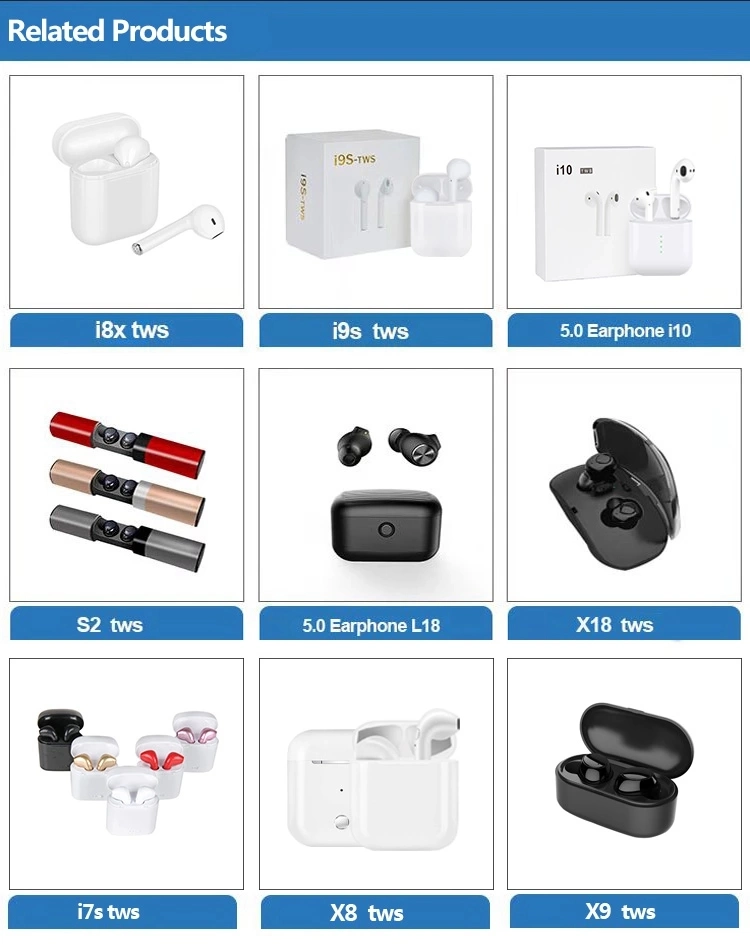 Wireless Bluetooth 5.0 Earphone Tws I12 Touch Control Earbuds Pop-up Touch Sensor Control Volume