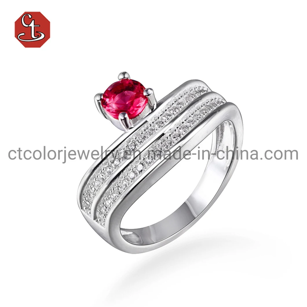 Marquise Stone 925 Sterling Silver Ring Amethyst/Pink Created Gemstone Ring