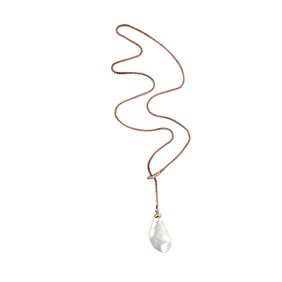 925 Sterling Silver & Baroque Freshwater Pearl Necklace Fashion Jewelry Jewellery