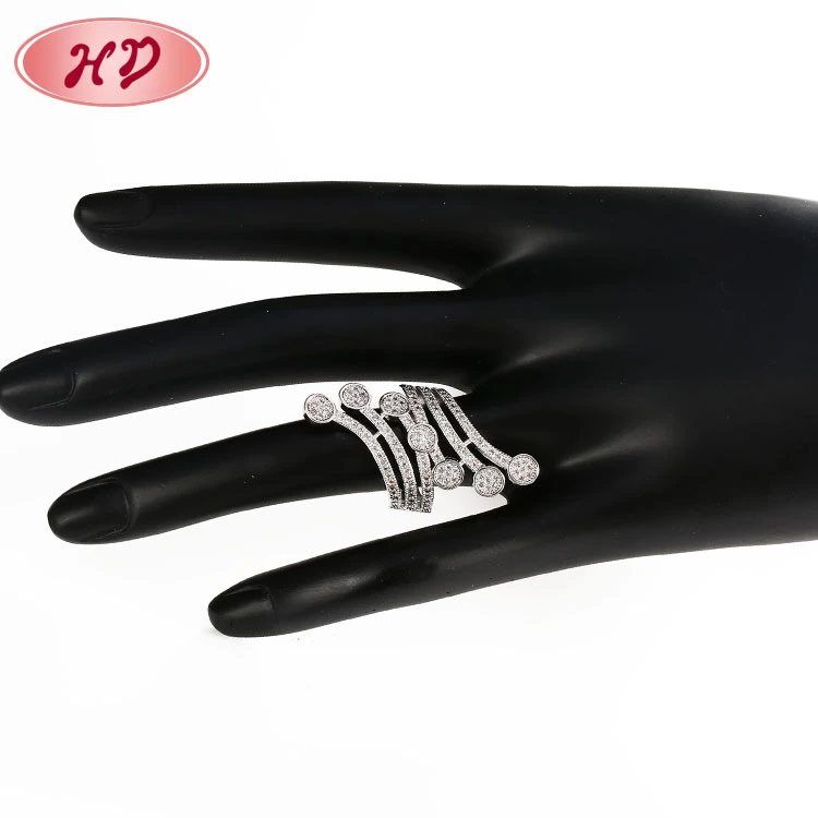 18K Gold Plated Wedding Rings Jewelry Women, Latest Gold Rings Design for Women