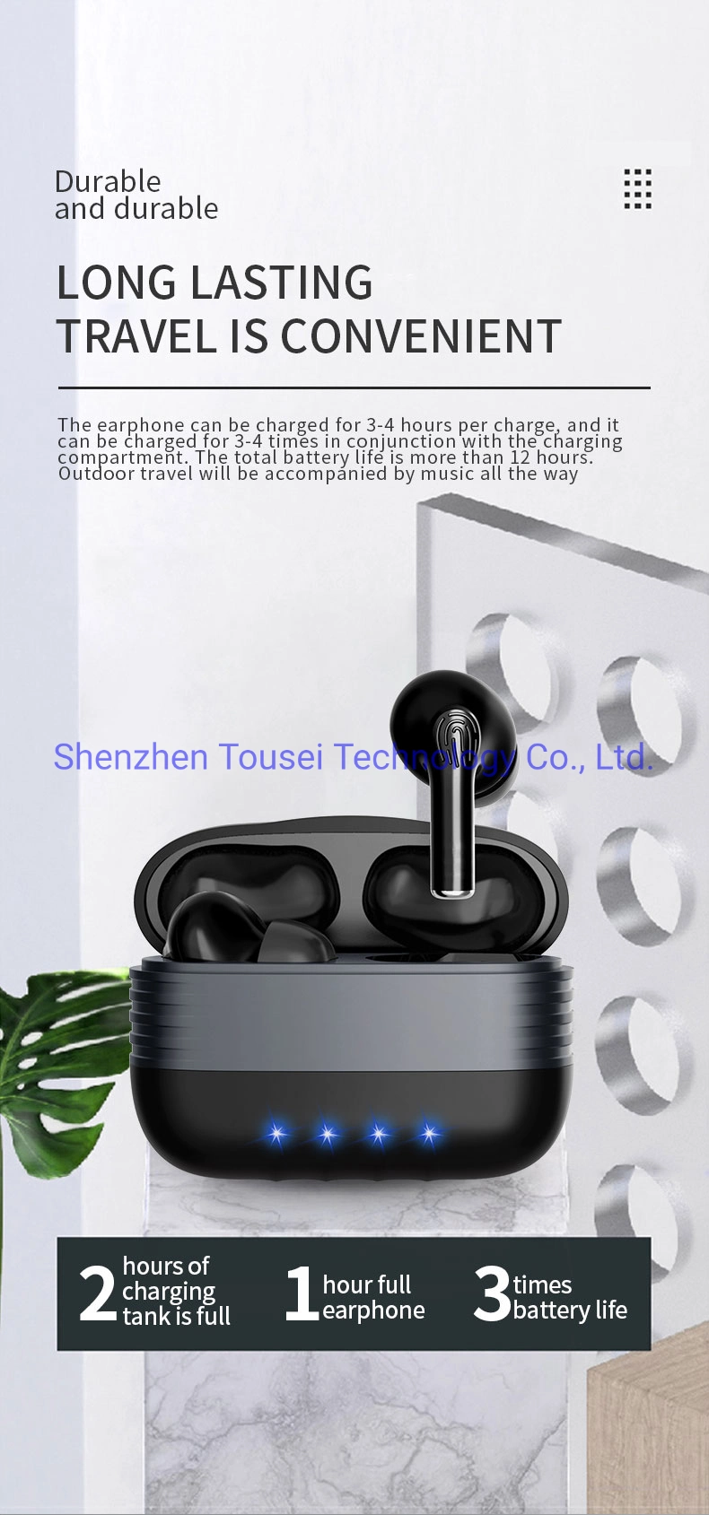 Premium Tws Headset with Charging Cabin Mini Bluetooth Earbuds Bluetooth Headphones Sports Game Wireless Earbuds OEM