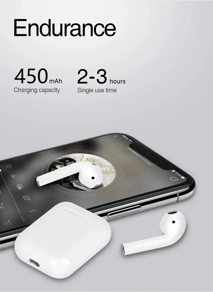 Wireless Bluetooth 5.0 Earphone Tws I12 Touch Control Earbuds Pop-up Touch Sensor Control Volume