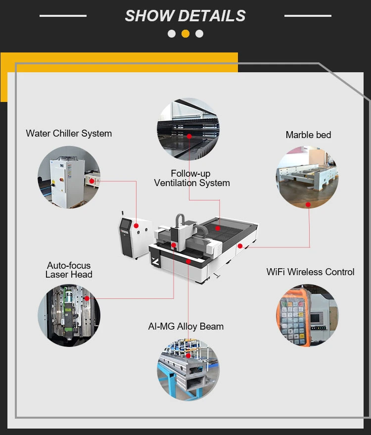 Raycus Fiber Laser Cutting Machine/CNC Fiber Laser Cutter for Steel Aluminum Sheet Metal