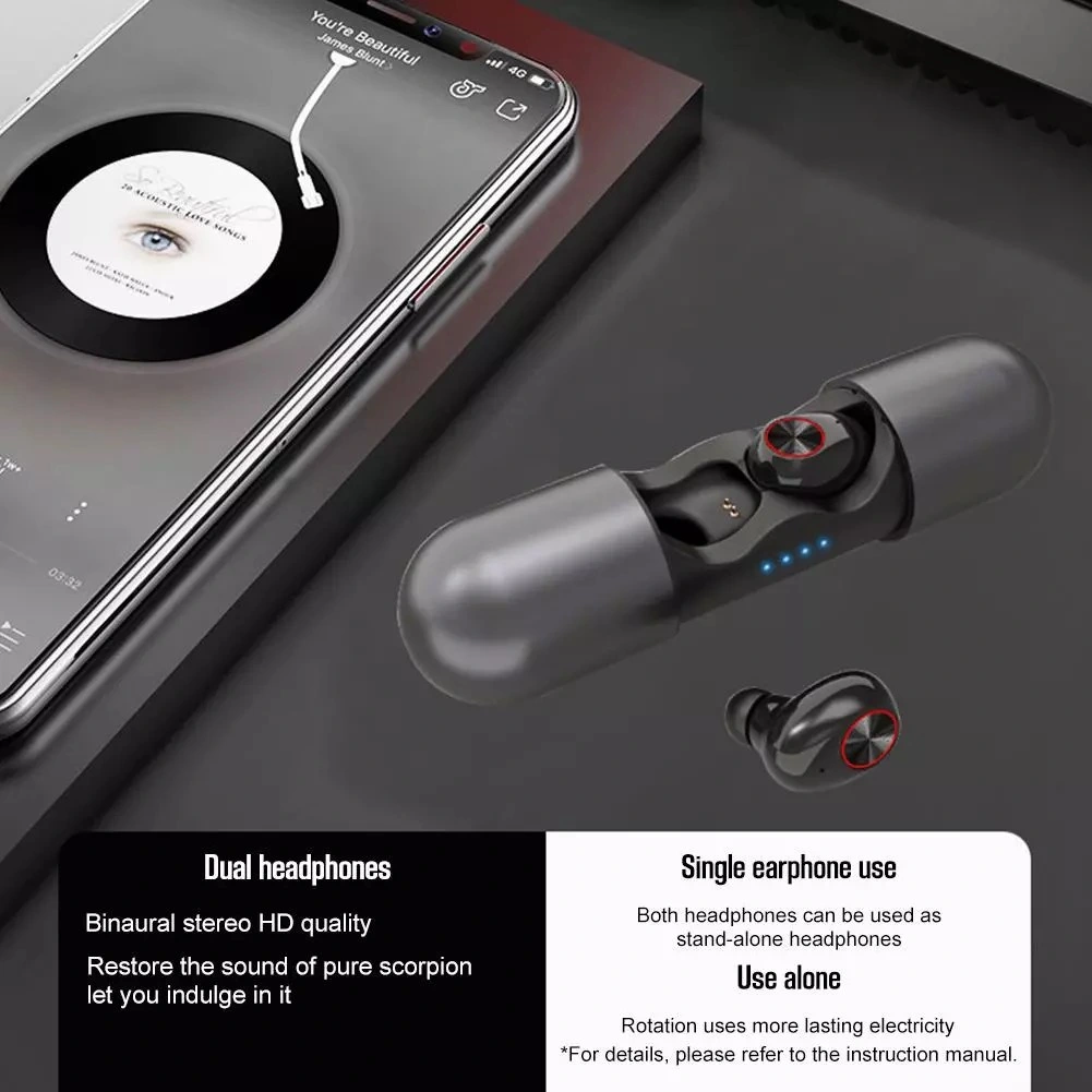 Wireless Sports Earphones, with Mic Bluetooth 5.0 HD Stereo Sweatproof Earbuds