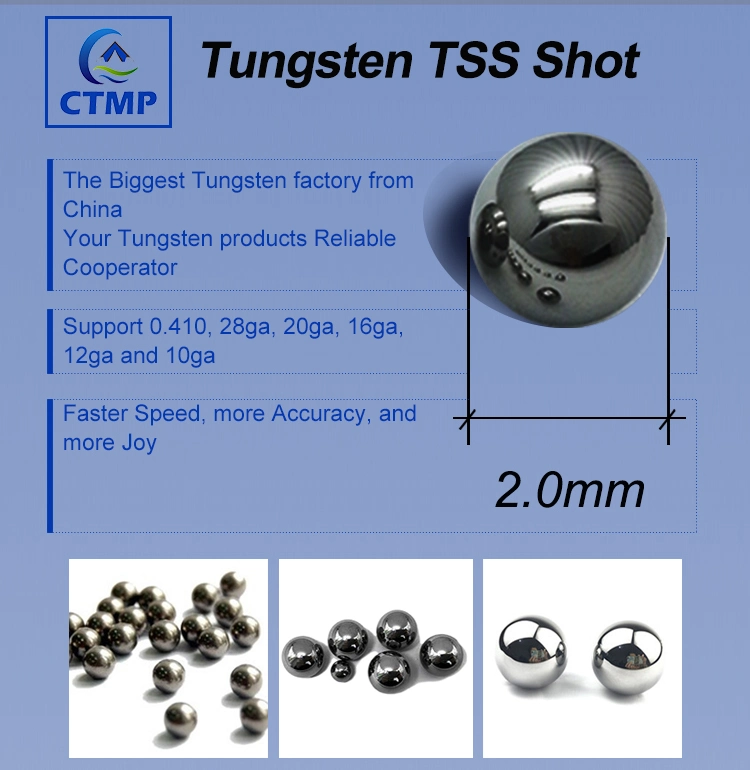 2.0mm #9 Tss Tungsten Super Shot Bullet Balls Hunting Sphere