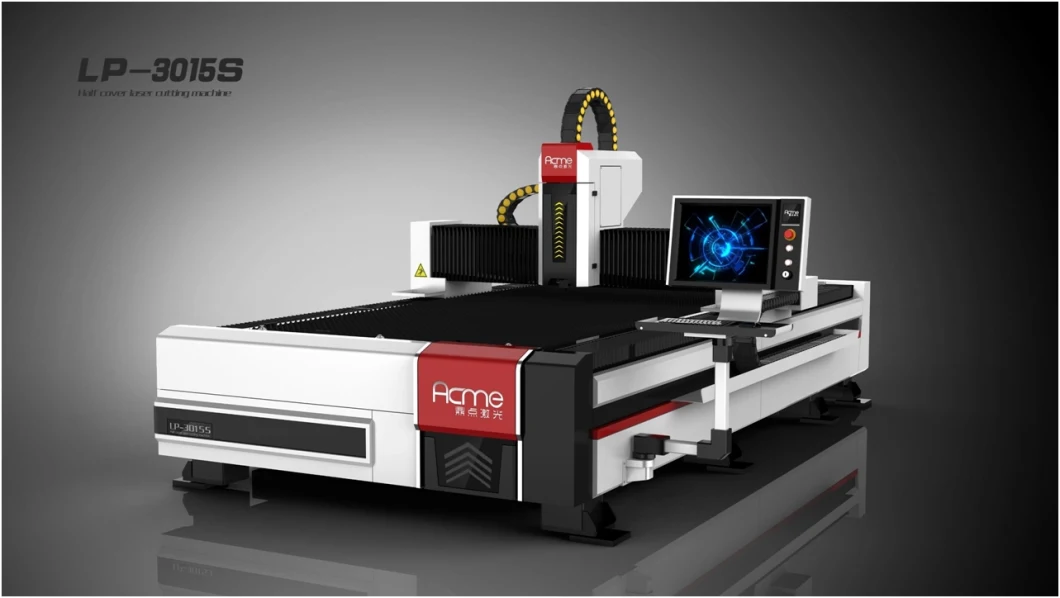 Fiber 1530 Ipg Raycus Max Nlight 1000W 2000W 3000W CNC Laser Cutter Single Table Open Type Auto Focus Laser Head Metal Steel Sheet Laser Cutting Machine