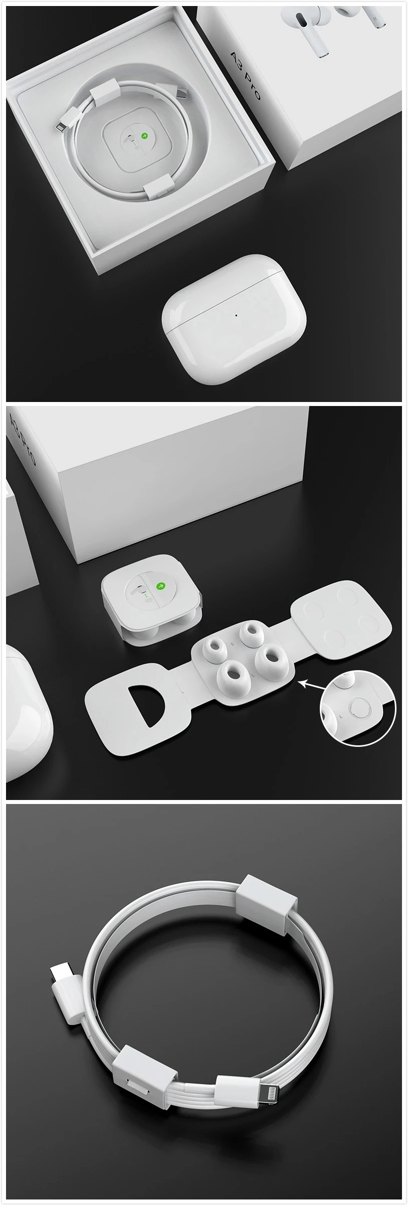 New Version Air Portable LED Bluetooth 5.0 Earbuds Wireless Tws Earbuds Pods