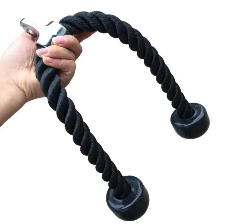 Triceps Abs Crunches Rope Pulldown Muscle Fitness Pull Rope Gym Fitness