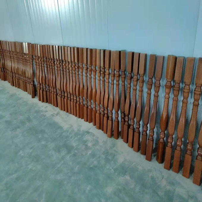 Wood Stairs Oak Solid Wood Stair Railing /Wooden Solid Balustrade
