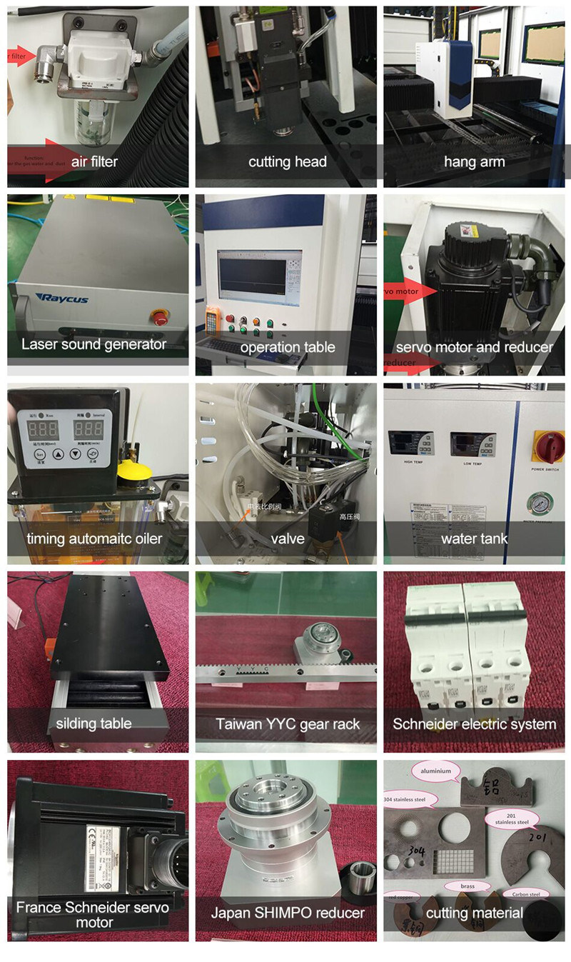 CNC Steel Sheet Metal Flat Plate Carbon Stainless Steel Aluminium Galvanized Single Work Table Open Type Fiber Laser Cutter