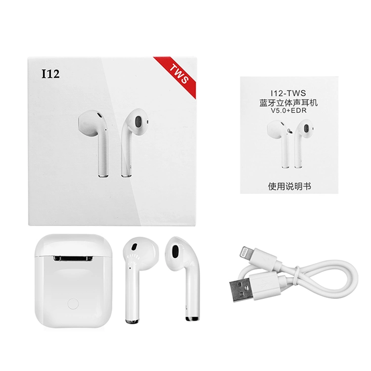 I2 Tws Touch Control Bluetooth Earphone Bluetooth Earbuds Wireless Bluetooth Headset Auriculares Azules Earbuds