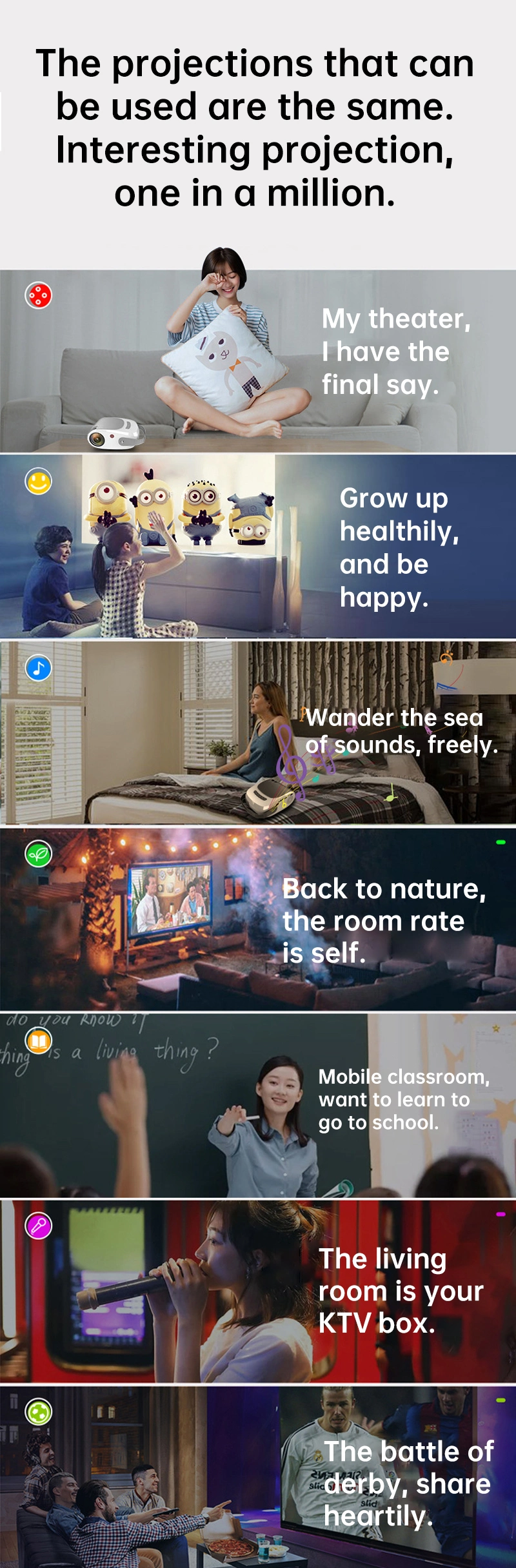 Business & Education & Home Use 3000lumens 1080P Full HD Short Throw LCD Laser Projector