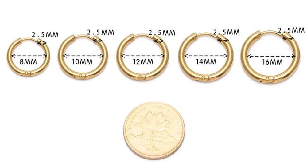 European Simple Design Sterling Silver Woman 18K Gold Plated Hoop Earrings