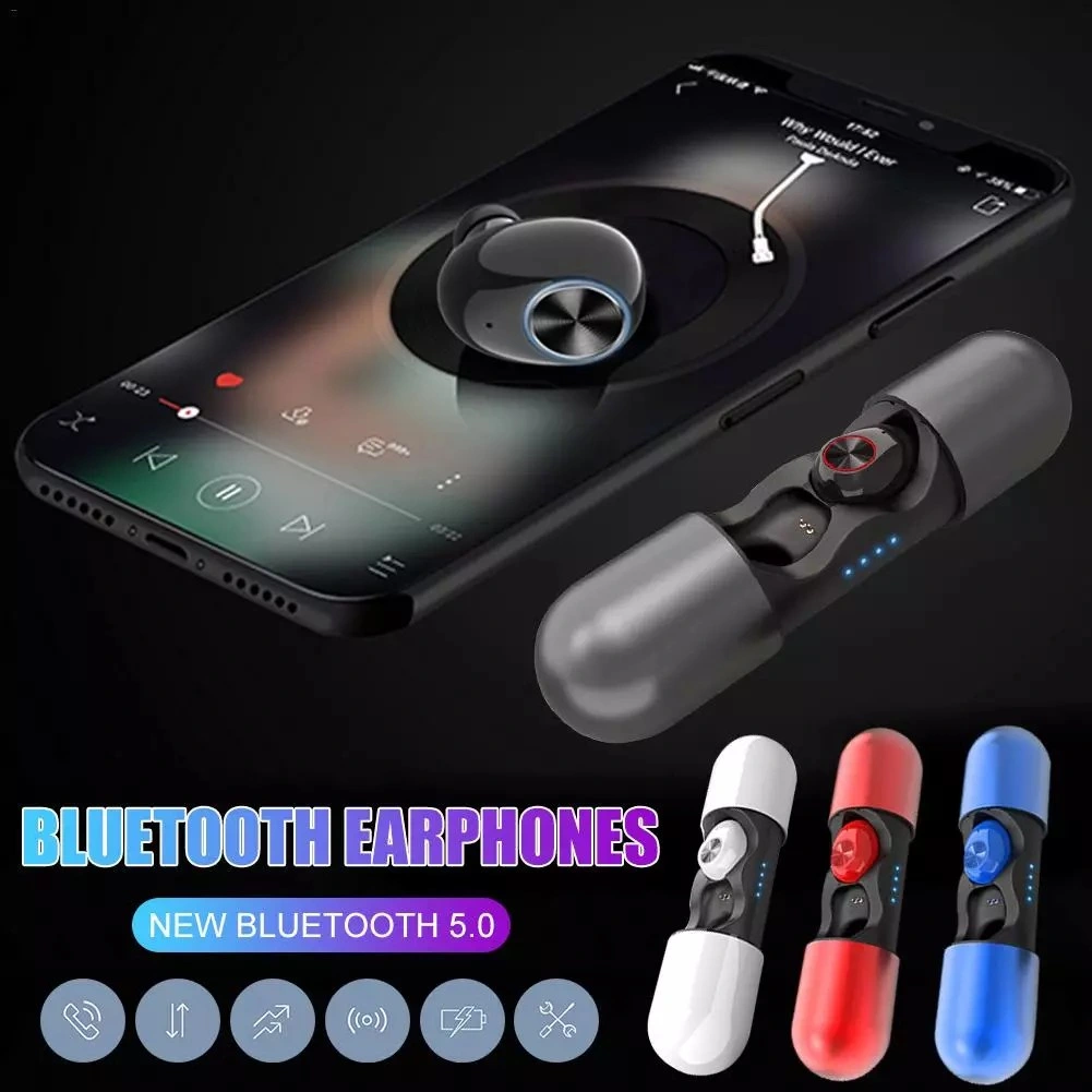 Wireless Sports Earphones, with Mic Bluetooth 5.0 HD Stereo Sweatproof Earbuds