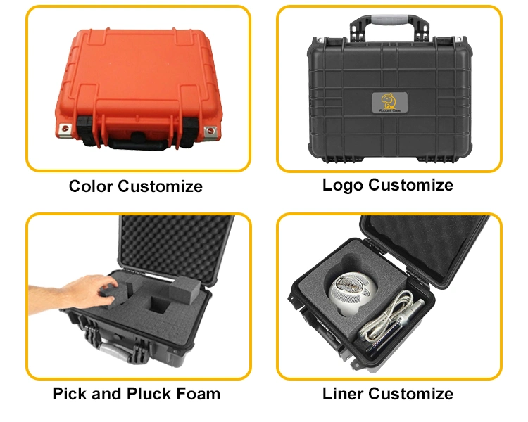 Heavy Duty Waterproof Hard Plastic Case Military Shockproof Long Gun Weapon Case