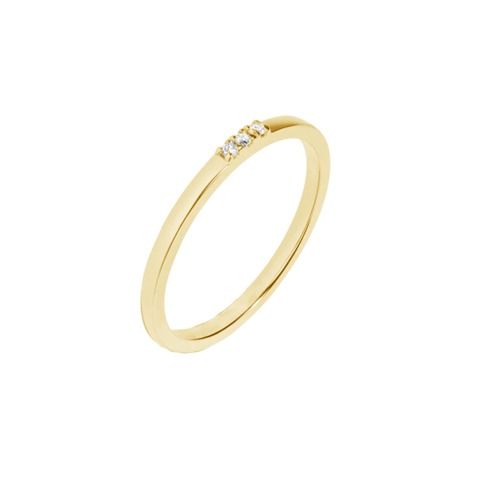 Wholesale Fashion Jewelry 925 Sterling Silver 18K Gold Plated Classical Eternity Wedding Ring