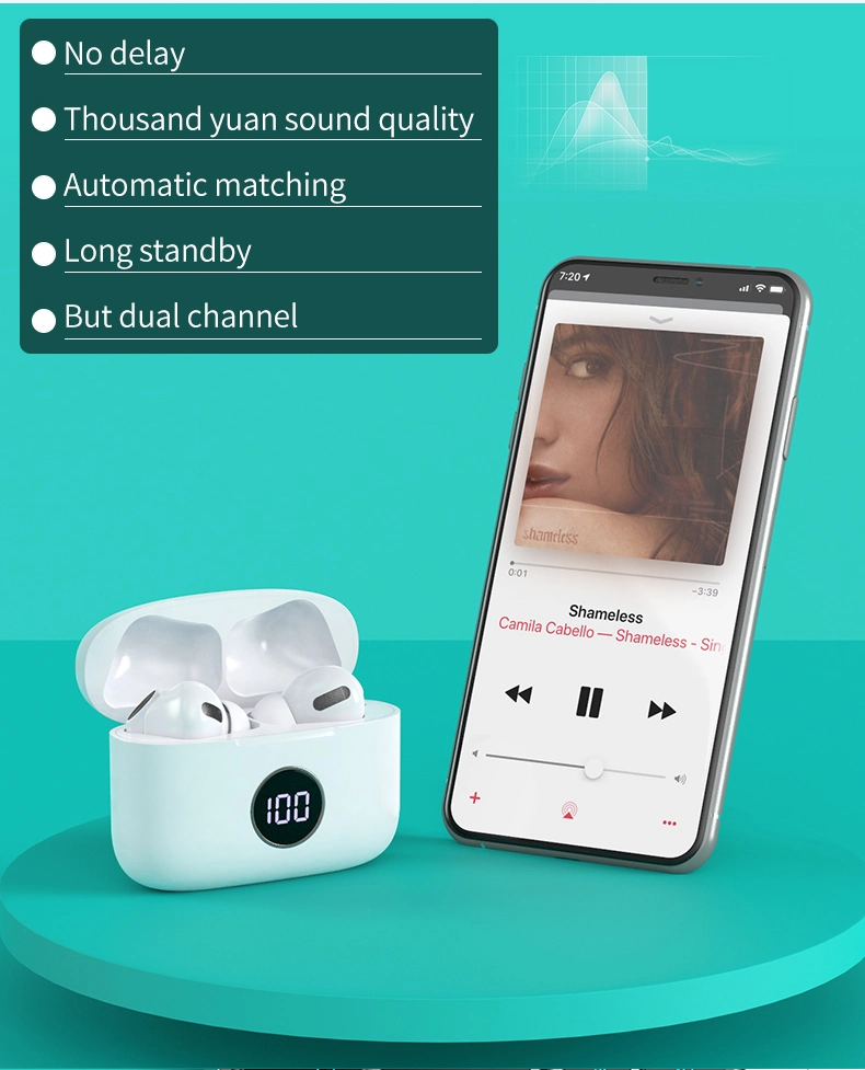 Trending 2020 in-Ear Portable Anc Active Noise Cancelling Wireless Bluetooth M10 Earbuds Earphones Headset.